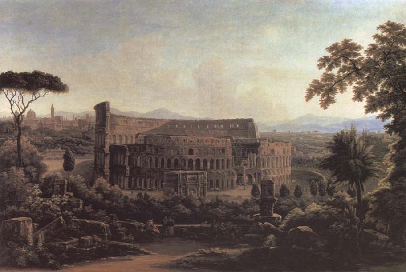 unknow artist A View in rome.the colosseum oil painting image